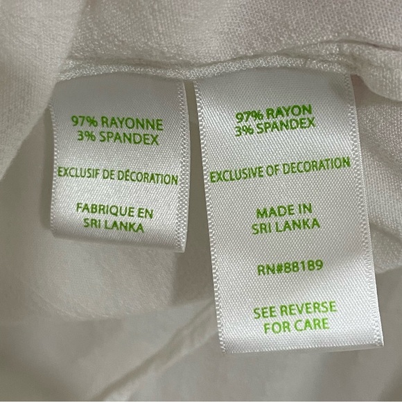 Lilly Pulitzer Women's Small Lyndsea Tunic White 3/4 Sleeve 30393 - Picture 11 of 14